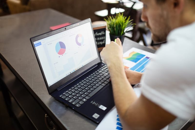 Matched betting tools comparison on a laptop